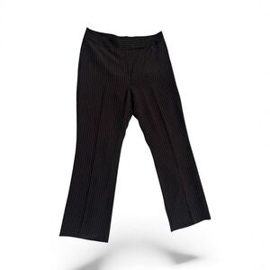 Brown Pinstripe Flared Ladies Dress Pants Sz 14 Work Office Career Professional‎